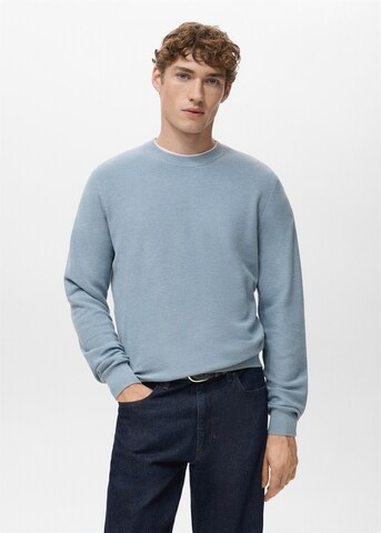 MANGO MAN Sweater 'Ten' in Blue
