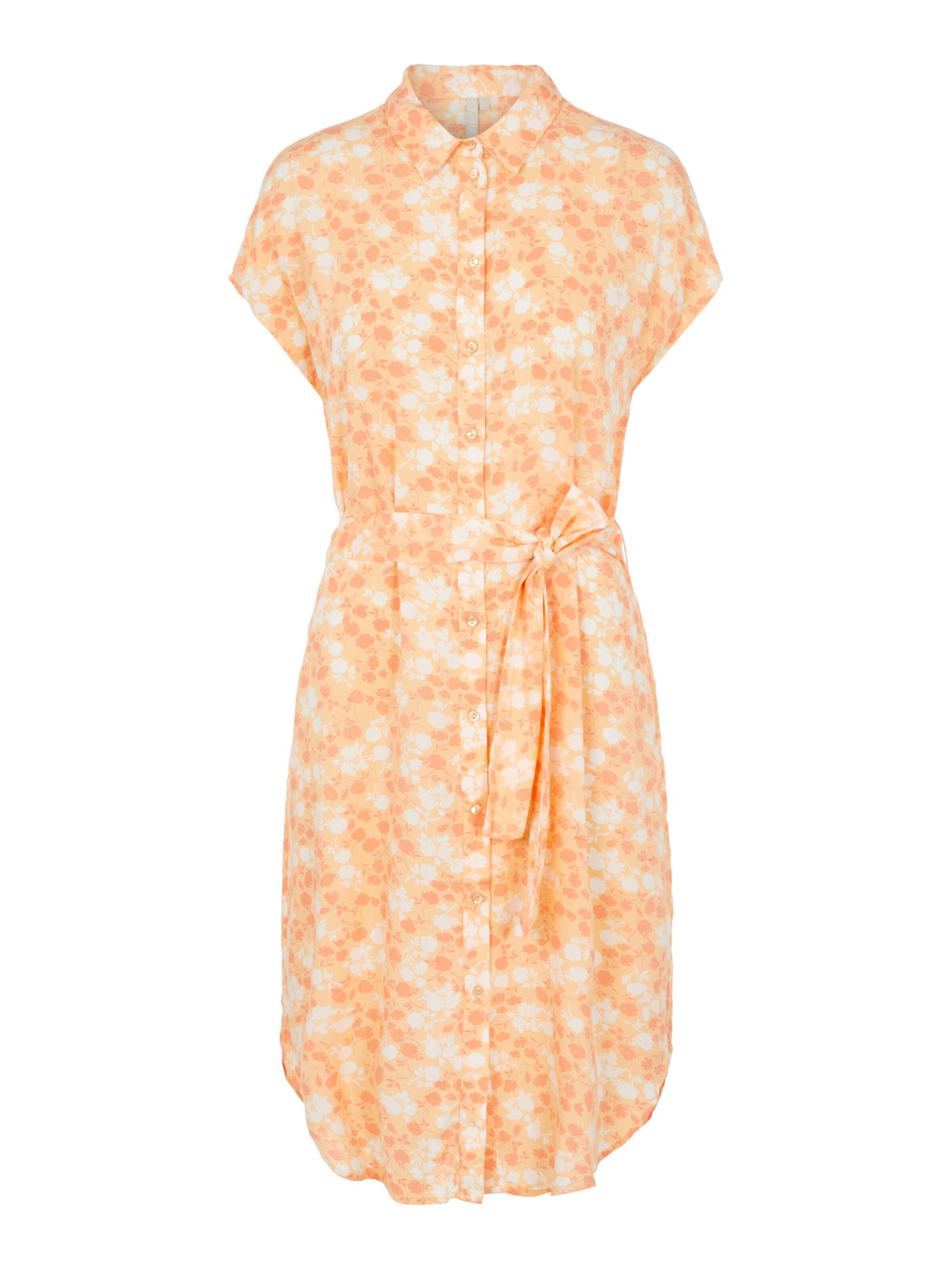 PIECES Shirt Dress 'Nya' in Orange: front