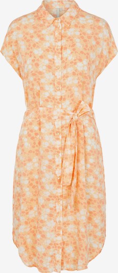 PIECES Robe-chemise 'Nya' en crème / abricot / orange foncé, Vue avec produit