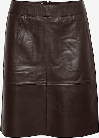 CULTURESuknja 'CUBerta' - smeđa boja: prednji dio