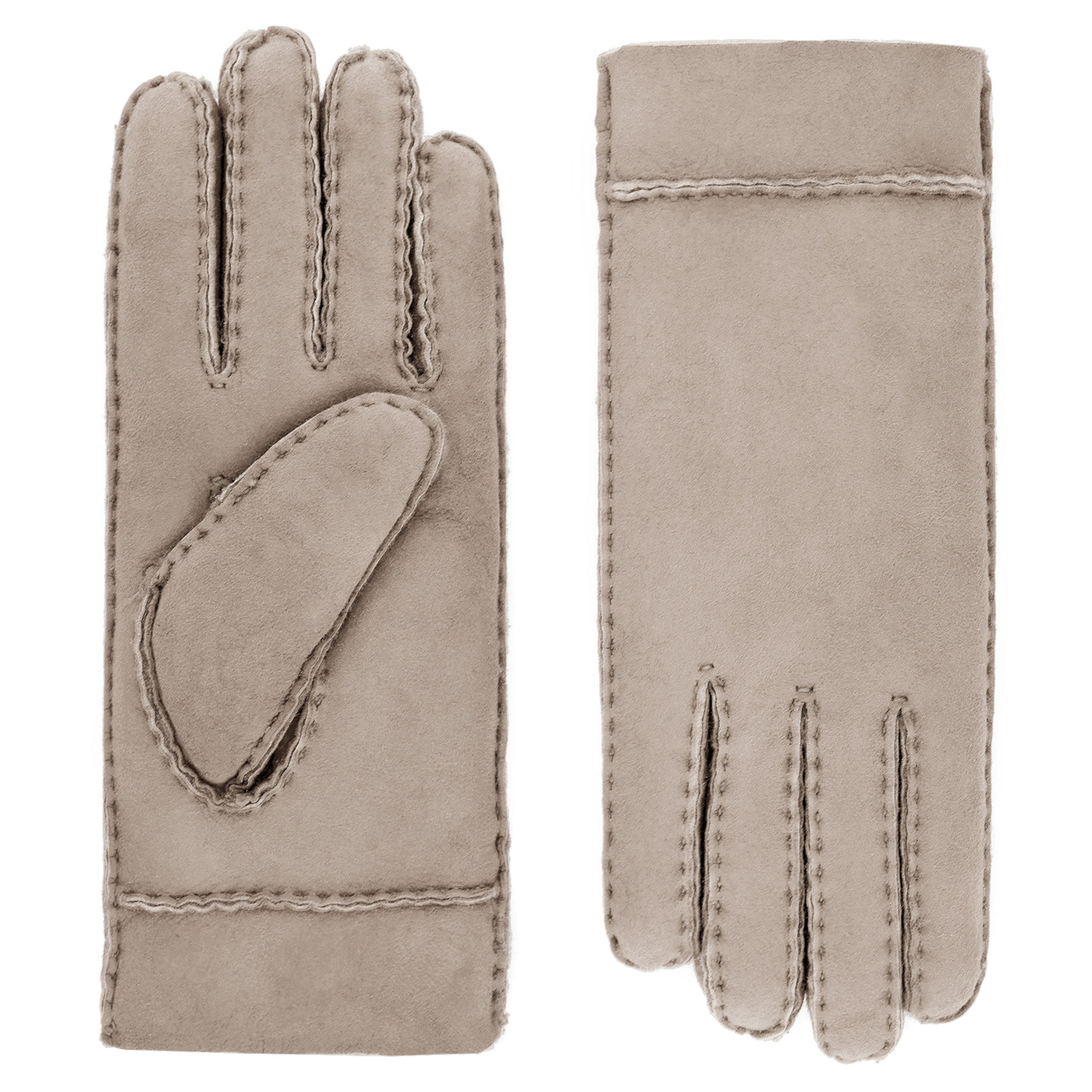 Roeckl Full Finger Gloves 'HELSINKI' in Beige: front