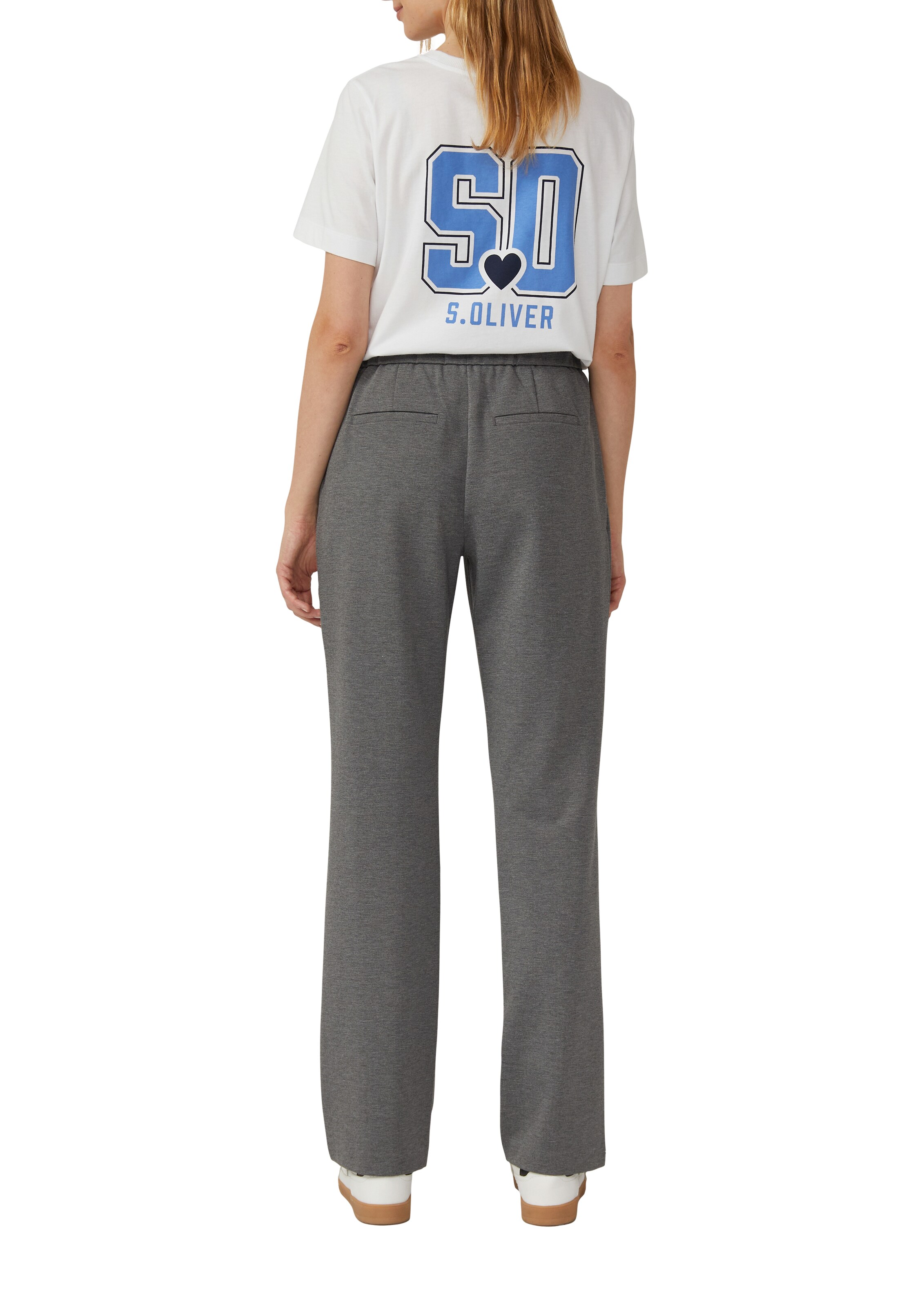 s.OliverLoosefit Hlače - siva boja