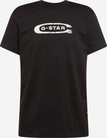 T-Shirt G-Star RAW en noir : devant