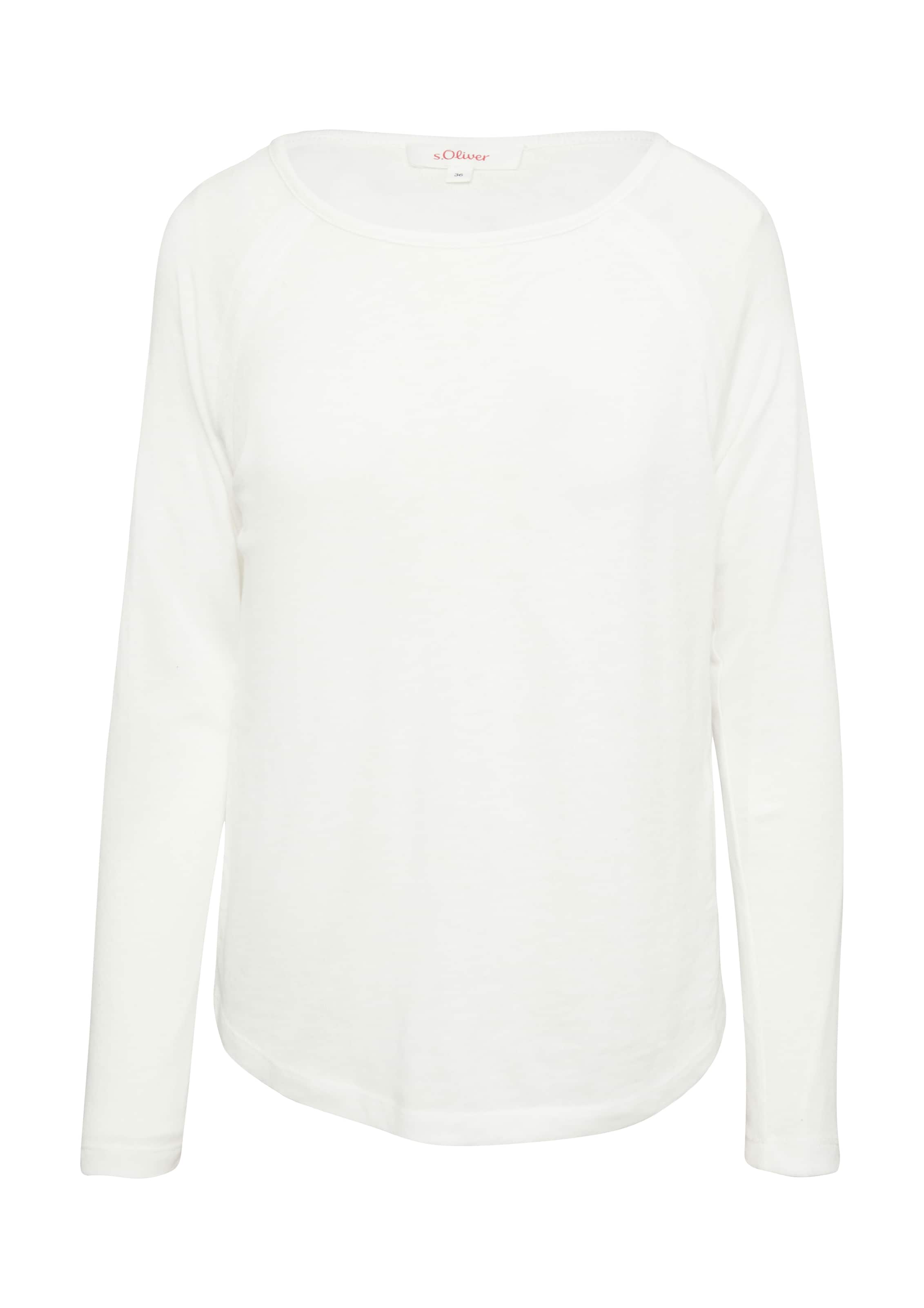 s.Oliver Shirt in Wit: voorkant