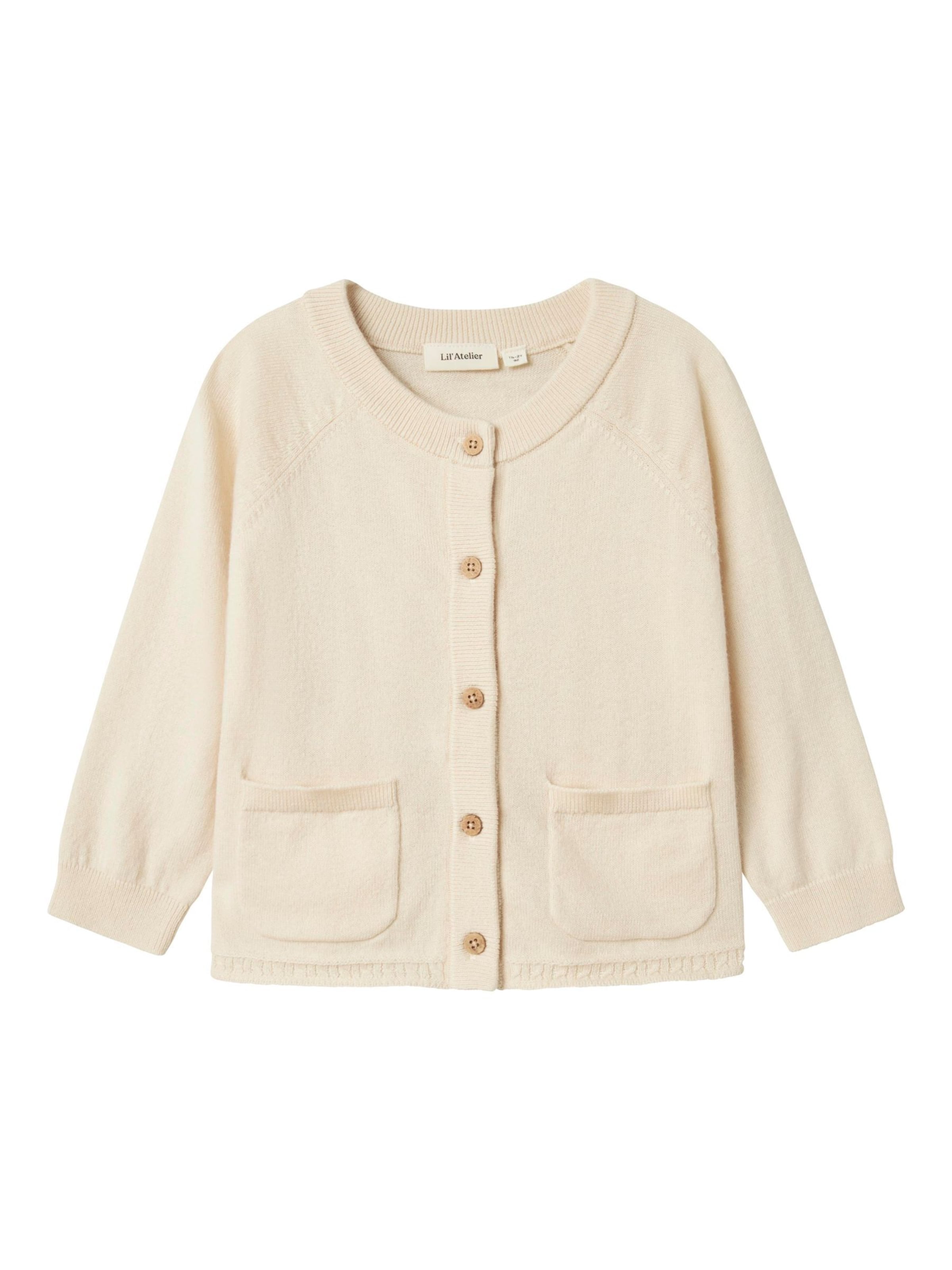 NAME IT Cardigan i beige: forside