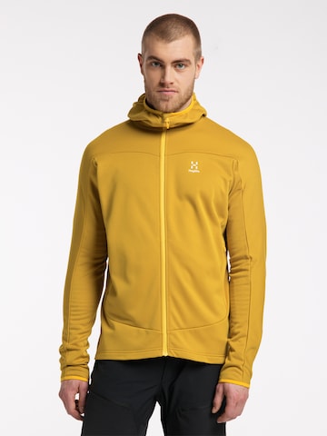 Haglöfs Athletic Fleece Jacket 'Frost Mid' in Yellow: front