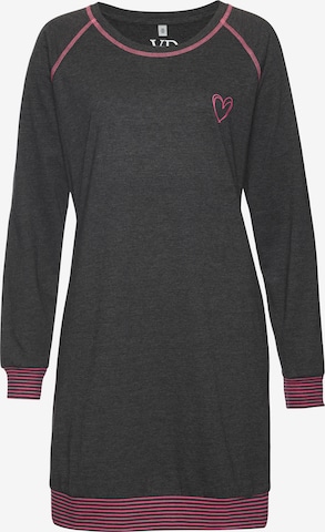 Camicia da notte 'Dreams' di VIVANCE in grigio: frontale
