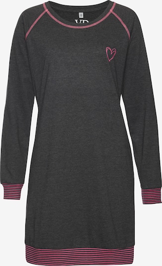 VIVANCE Spavaćica košulja 'Dreams' u tamo siva / roza, Pregled proizvoda