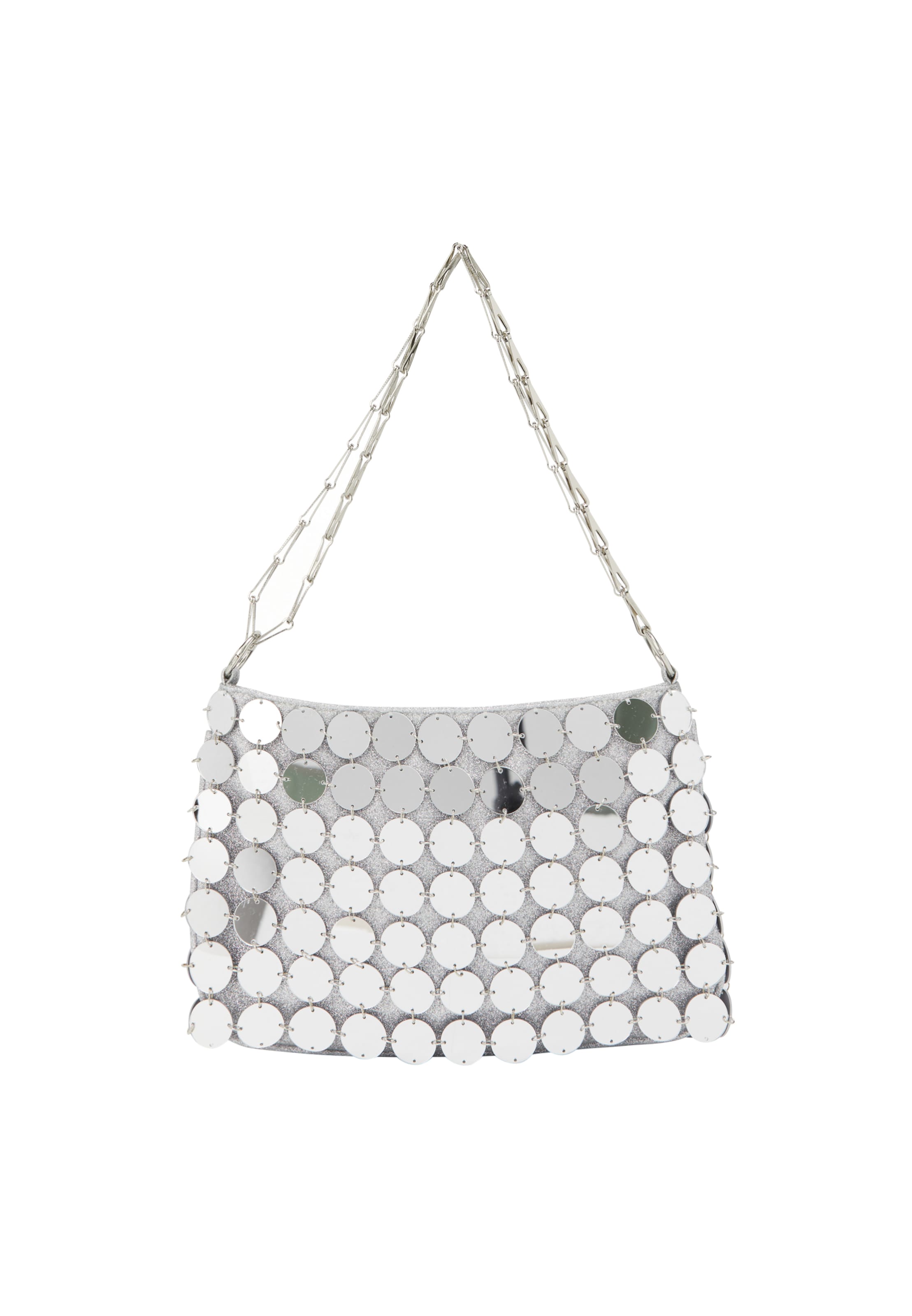 myMo at night Τσάντα χειρός σε ασημί: μπροστά