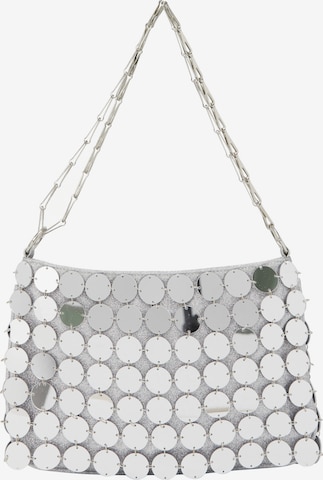 KRZY Handbag in Silver: front