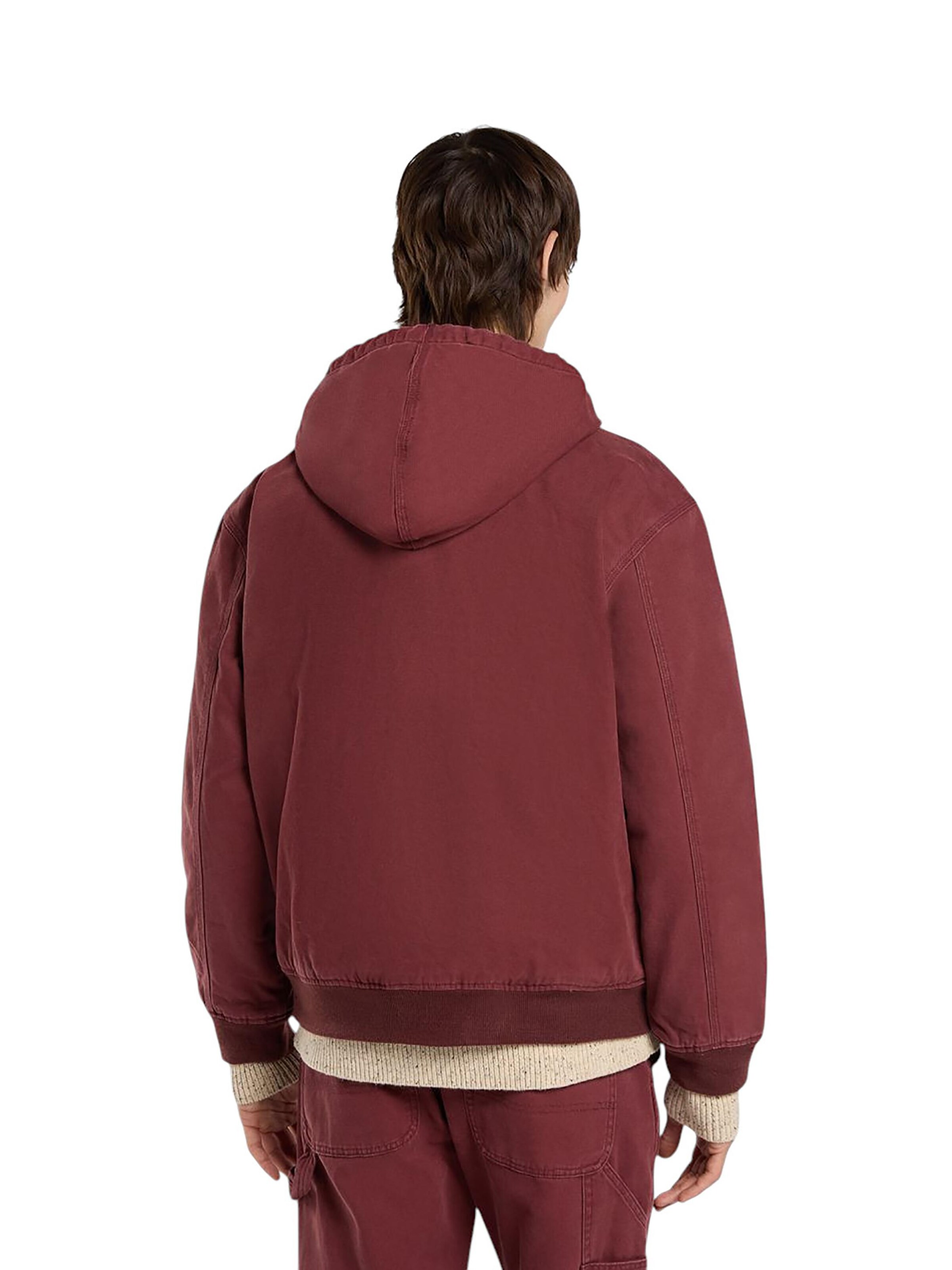 DICKIES Mikina 'Hilham Canvas' – červená