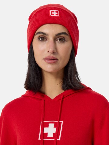 CASH-MERE.CH Beanie in Red: front