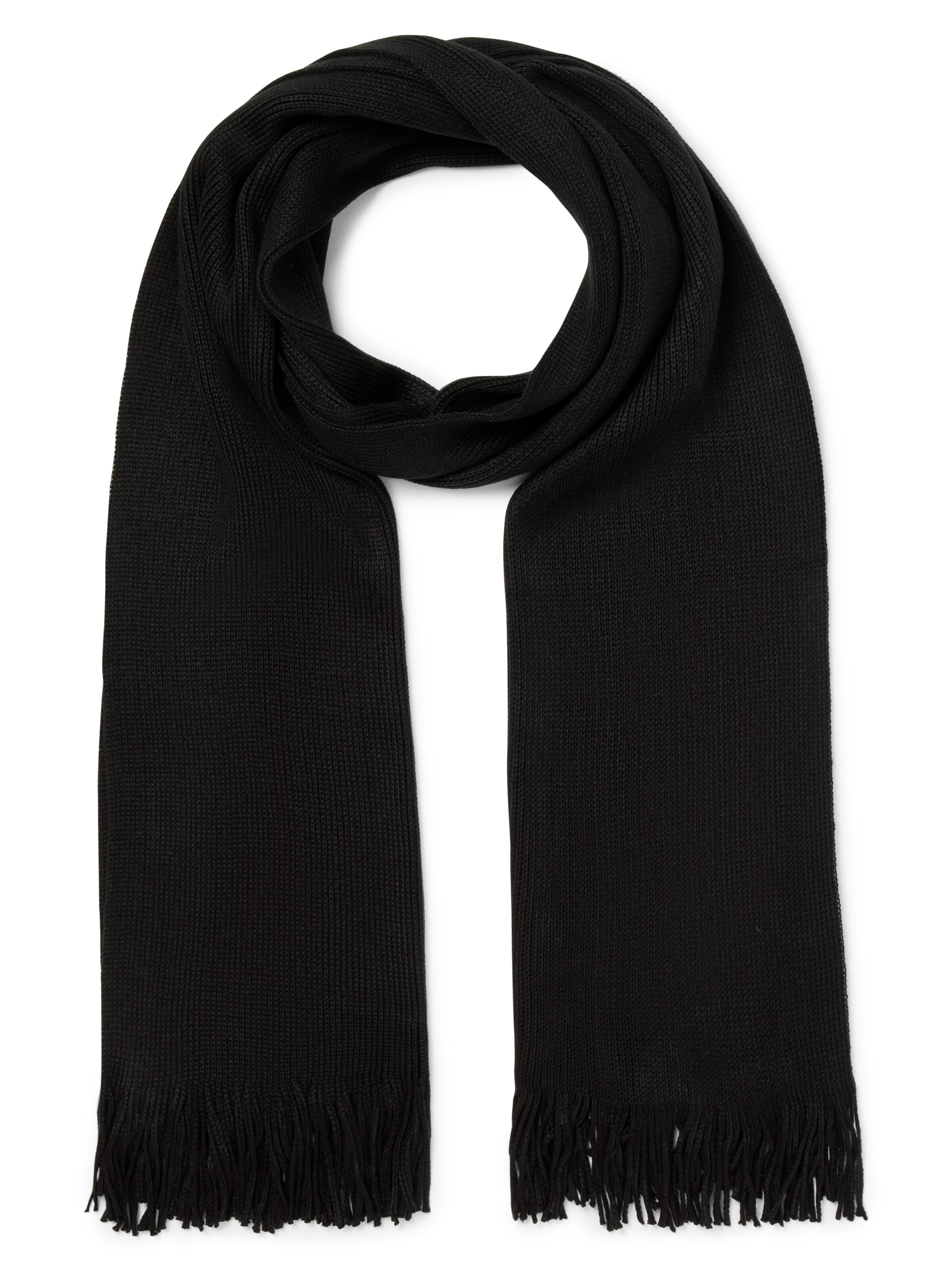 Écharpe Nils Sundström en noir : devant