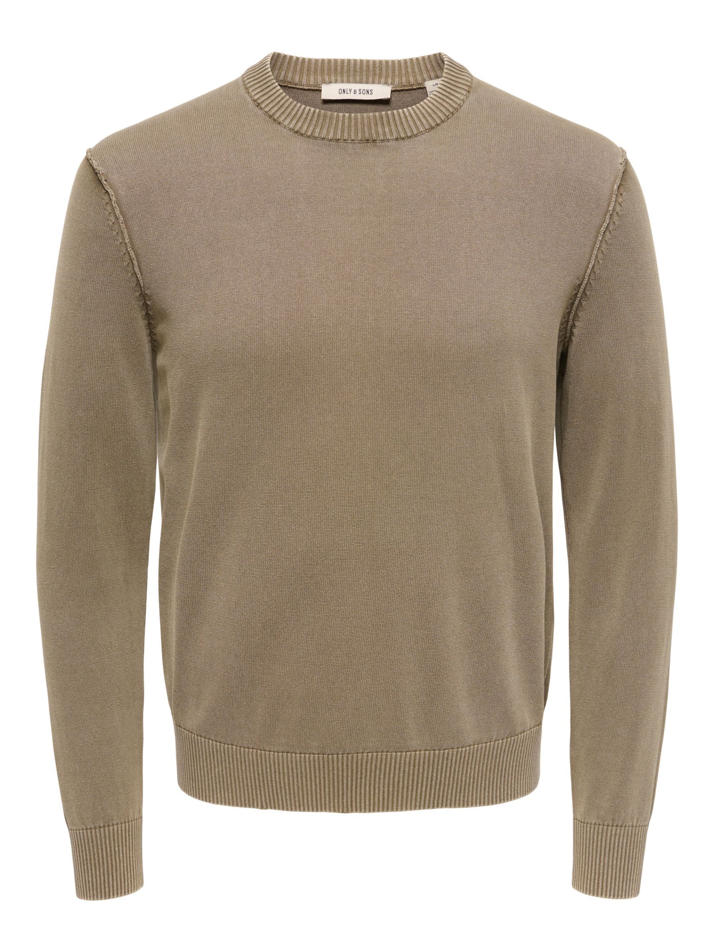 Only & Sons Pullover‌‌ 'ONSGarson' in Beige: Vorderseite