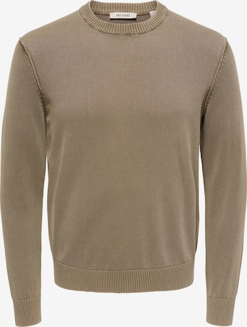 Only & Sons Pullover 'ONSGarson' in Beige: Vorderseite