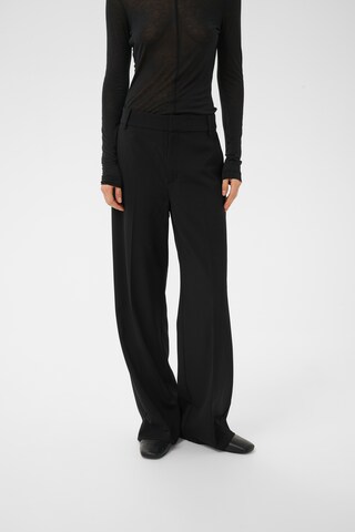 InWear Wide Leg Hose 'HaislyIW' in Schwarz: Vorderseite