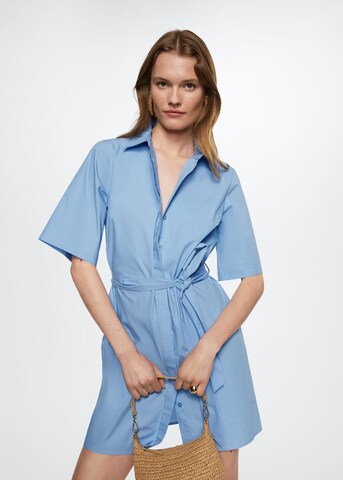 MANGO Shirt Dress 'Trini-H' in Blue