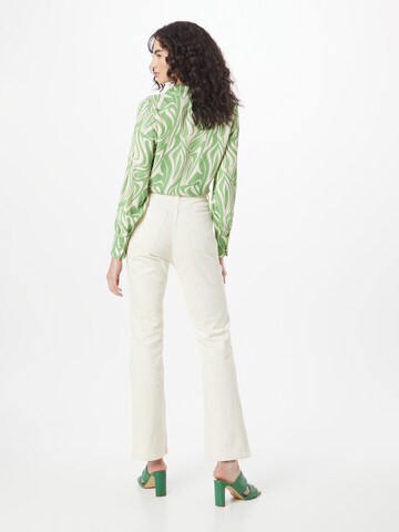 Monki - Bootcut Pantalón en blanco