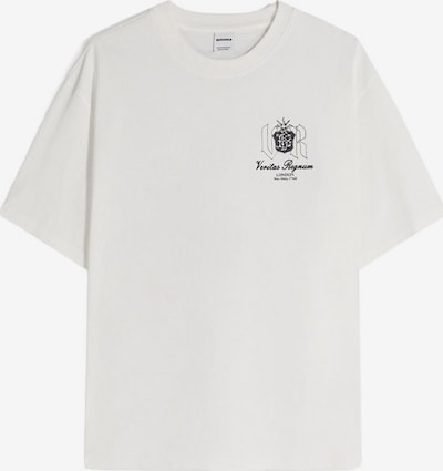 Bershka Majica u crna / prljavo bijela, Pregled proizvoda