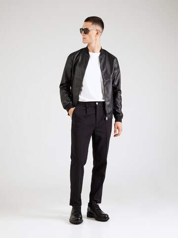 Effilé Pantalon chino 'CF Marc' Casual Friday en noir