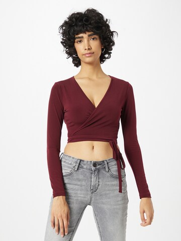 ABOUT YOU Shirt 'Thamara' in Rood: voorkant