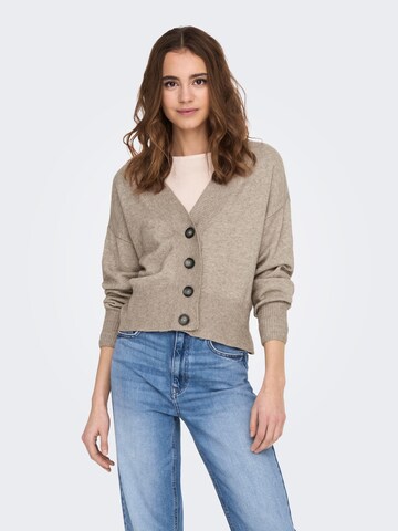 ONLY Knit cardigan 'Ibi' in Beige: front