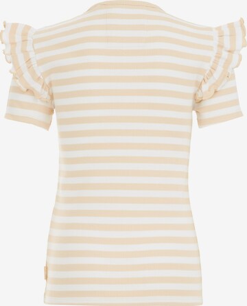 T-Shirt WE Fashion en beige