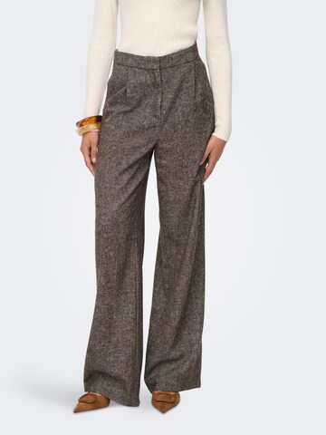 Wide leg Pantaloni 'ONLBEKKA' di ONLY in marrone: frontale