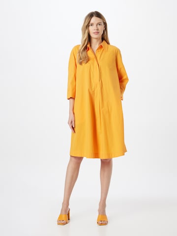 Marc Cain - Vestido camisero en naranja: frente