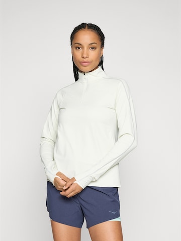 HOKA Performance Shirt 'GLIDETECH' in White: front
