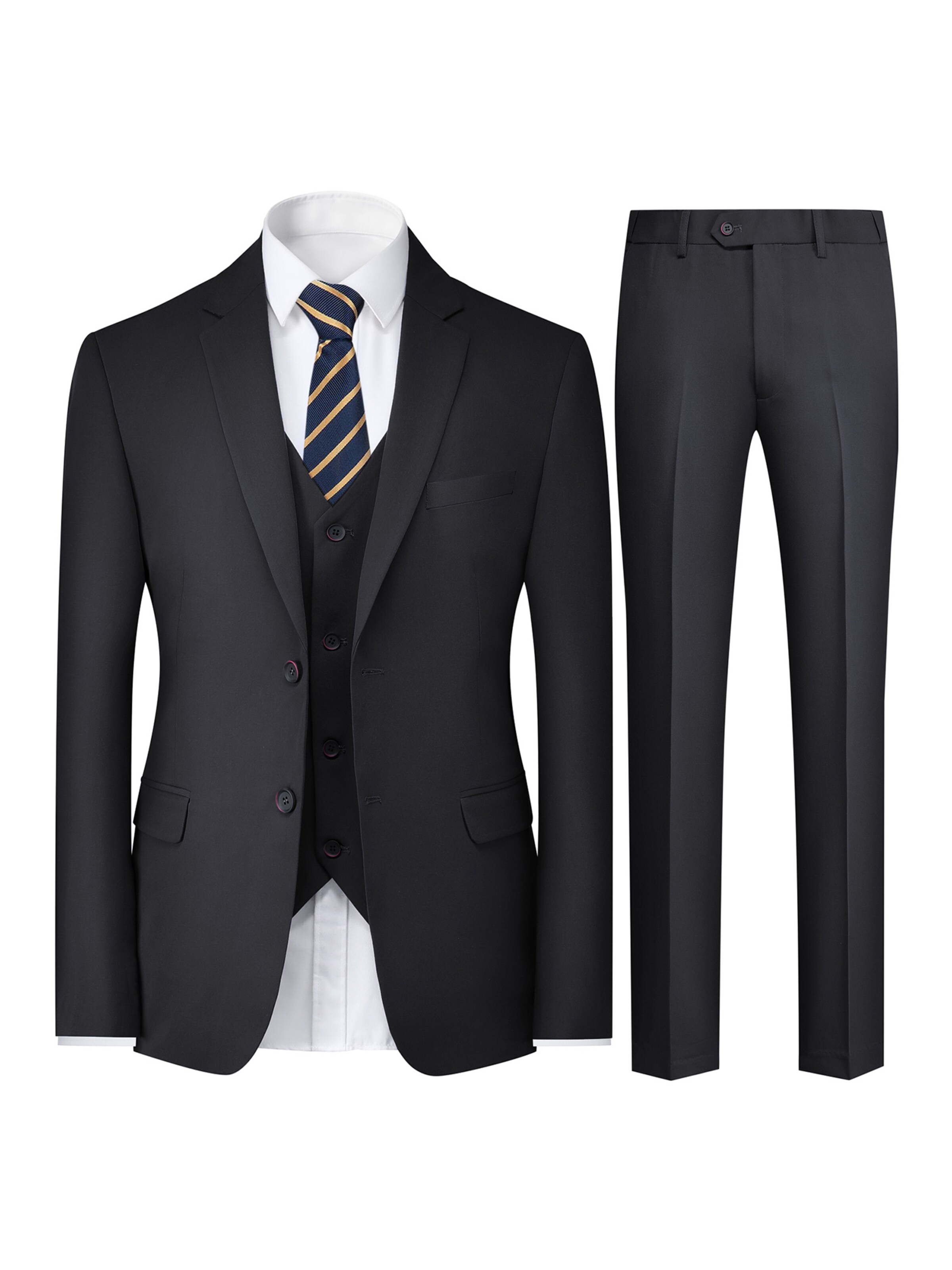Youthup Suit in Black: front