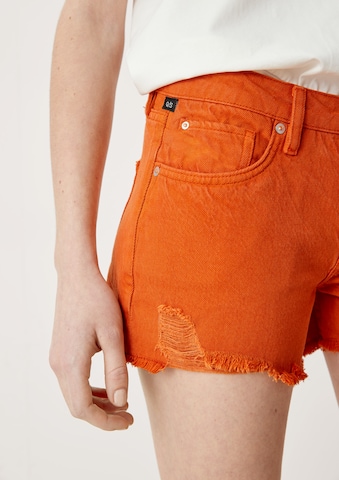 QS Slimfit Shorts in Orange