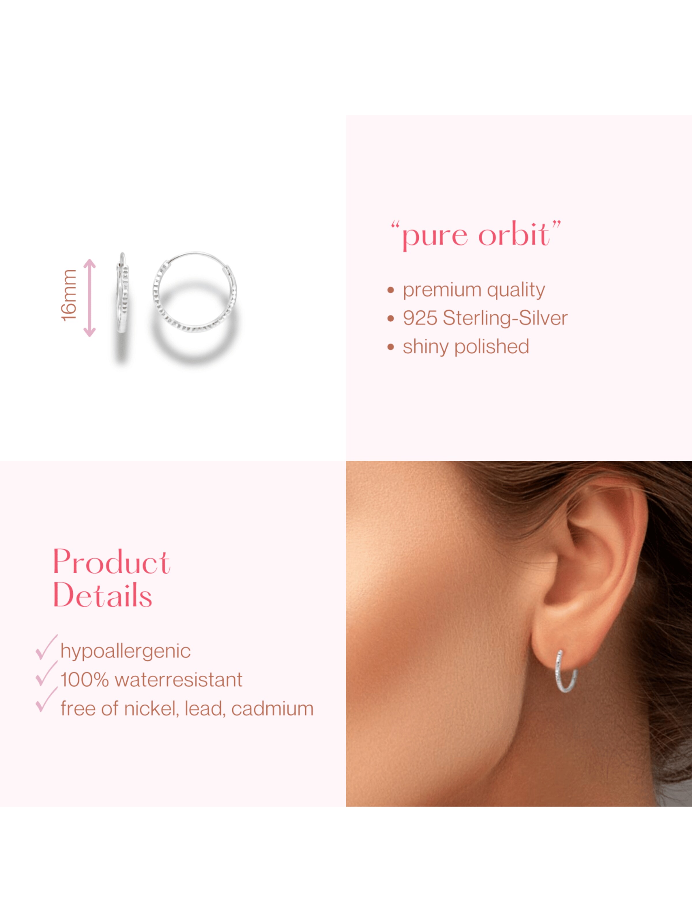 ARS-ARGENTI Ohrringe 'PURE ORBIT'‌ in Silber