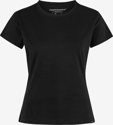 Cleptomanicx T-Shirt 'Slim Tee Ligull Slim' in Schwarz: Vorderseite
