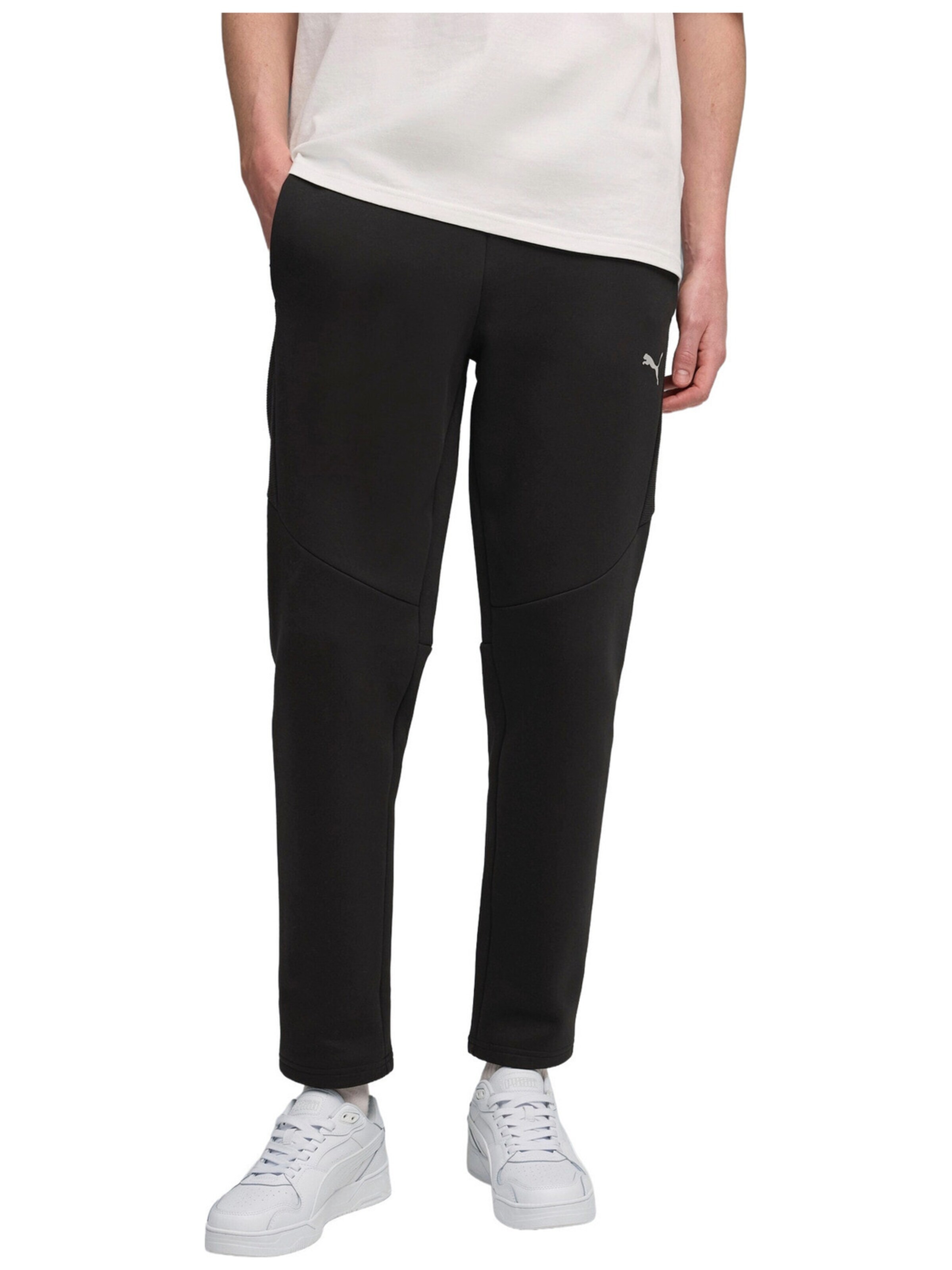 regular Pantaloni sportivi 'Puma Evostripe Pants Dk' di PUMA in nero: frontale