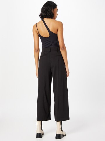 Wide Leg Pantalon ICHI en noir