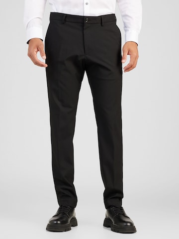 s.Oliver Slim fit Pleated Pants in Black: front