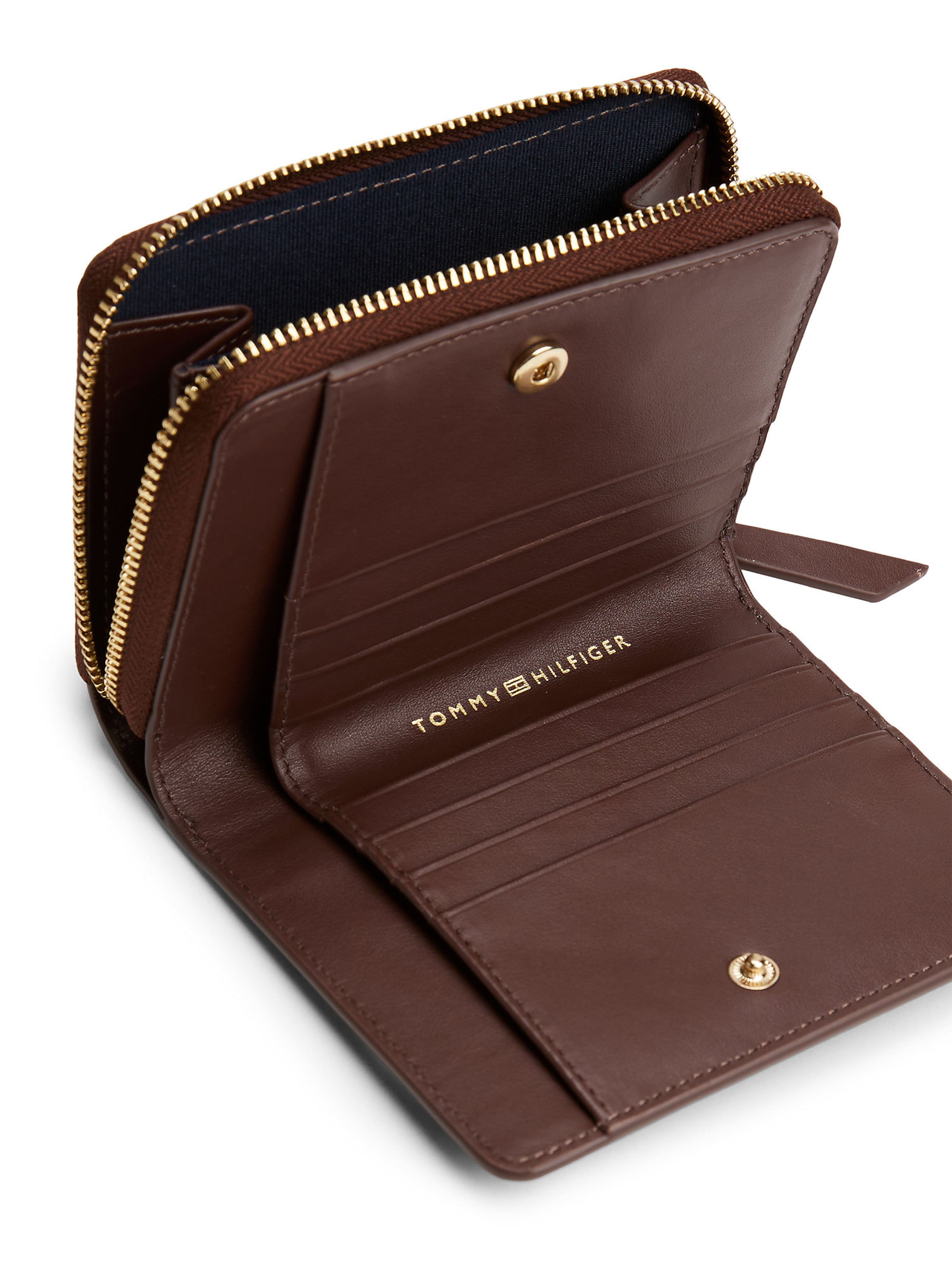 TOMMY HILFIGER Portemonnaie in Braun