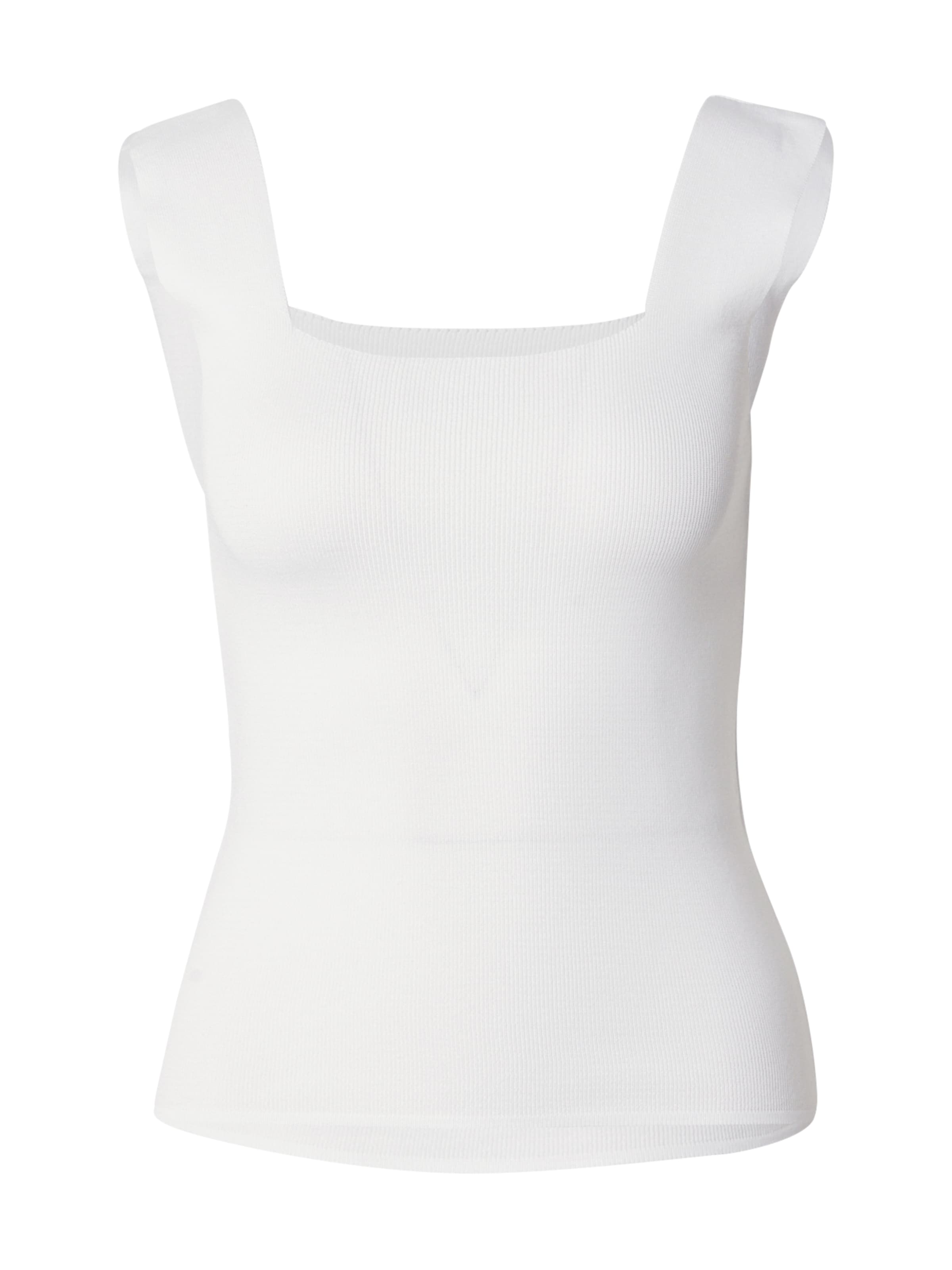 Top in maglia di Happiness İstanbul in bianco: frontale