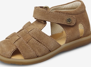 NATURINO Open shoes 'Zaffiro' in Brown: front