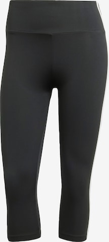 Leggings 'Adicolor 3-Stripes Capri' di ADIDAS ORIGINALS in nero: frontale