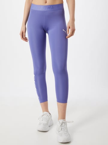 Skinny Pantalon de sport PUMA en bleu : devant