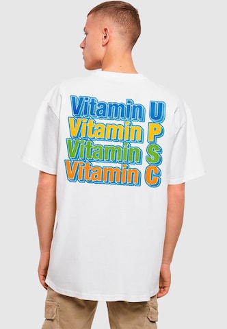 MT Upscale Μπλουζάκι 'Vitamin' σε λευκό