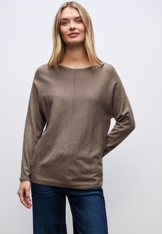 STREET ONE Sweater in Brown: front