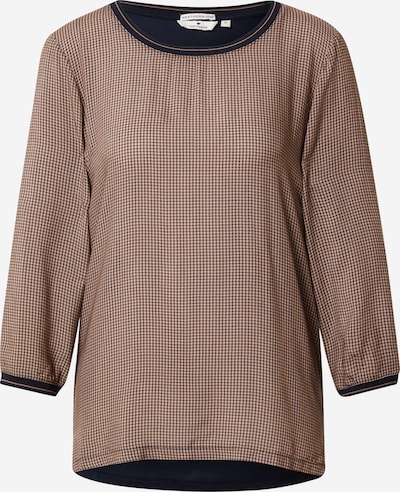 TOM TAILOR T-shirt en bleu marine / marron, Vue avec produit