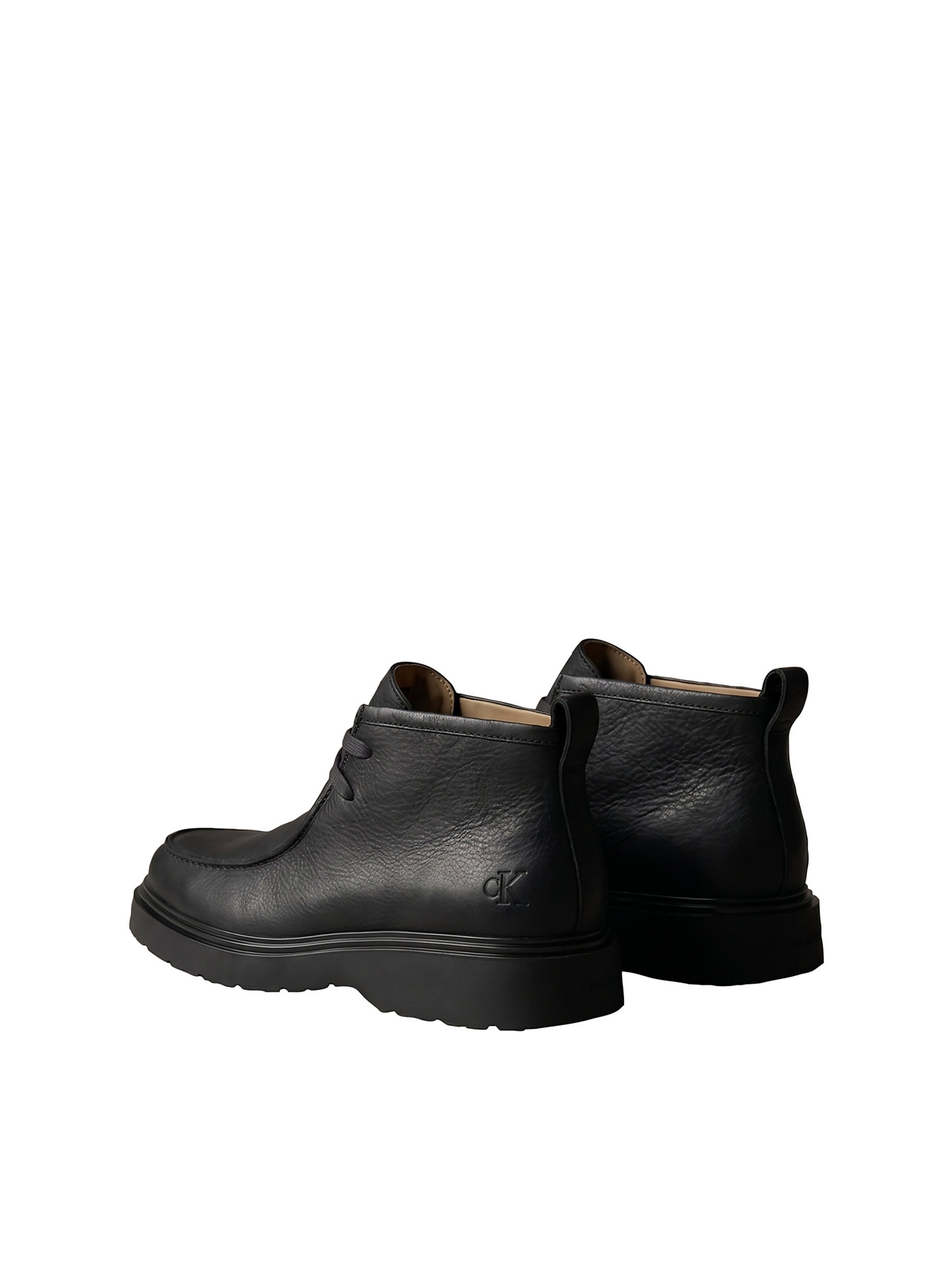 Calvin Klein Lace-Up Boots in Black
