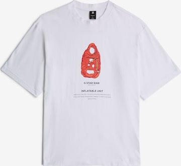G-STAR Shirt in Wit: voorkant