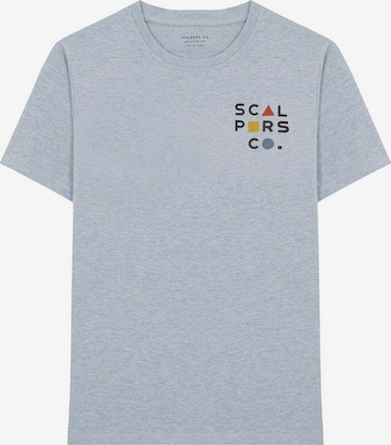 Scalpers Shirt 'Bau Flock' in Grey: front