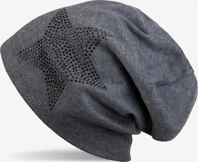 styleBREAKER Mütze 'Warme Beanie Mütze mit Strass Stern' in graumeliert, Produktansicht