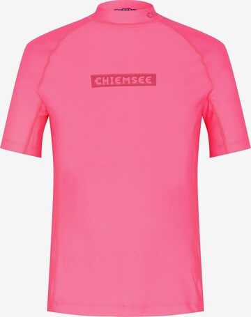 CHIEMSEE Regular fit Performance Shirt 'Awesome' in Pink: front